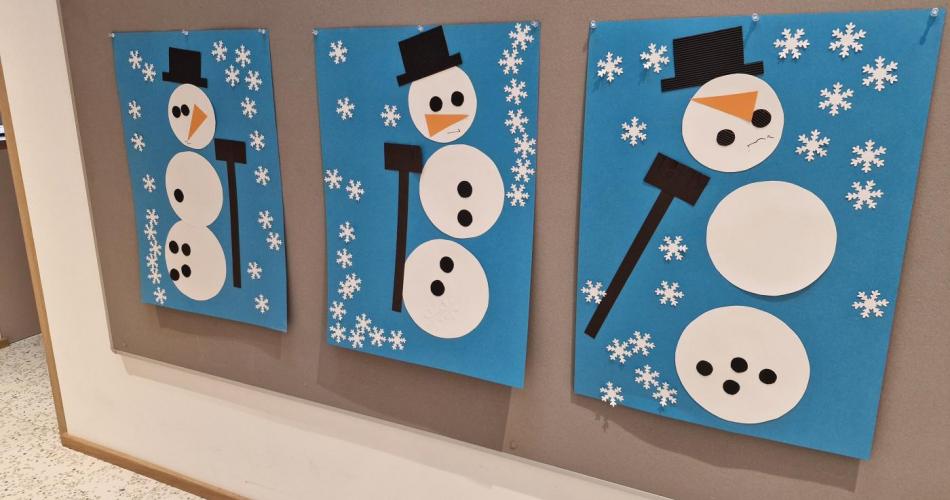 Winterliche Kunstwerke entstehen